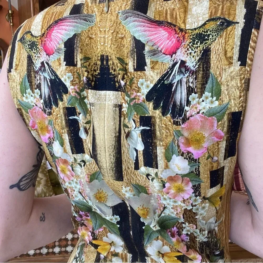 Alexander McQueen Resort Hummingbird Dress - Picture 5 of 6